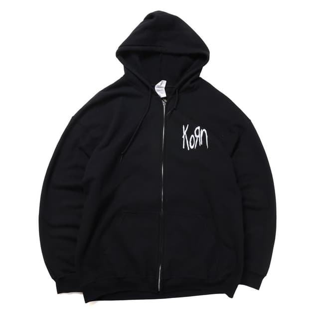 90's Korn Printing Hood Zip Up
