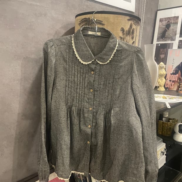 glaukos 헤링본 블라우스