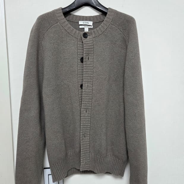 cos 울 블렌드 크루넥 가디건 xs