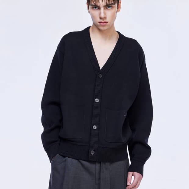 송지오 지제로 심리스 블랙 가디건 판매