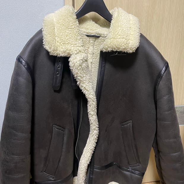 자라 ZARA 무스탕 자켓 브라운