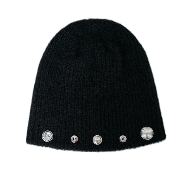 FROST BUTTON BEANIE