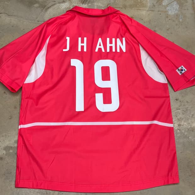 🫶🏻나이키 2002 한일월드컵 한국국대 No.19 안정환 유니폼  