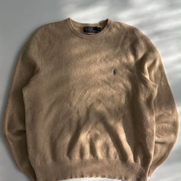 [XL] 폴로 랄프로렌 베이지 램스울 니트 스웨터