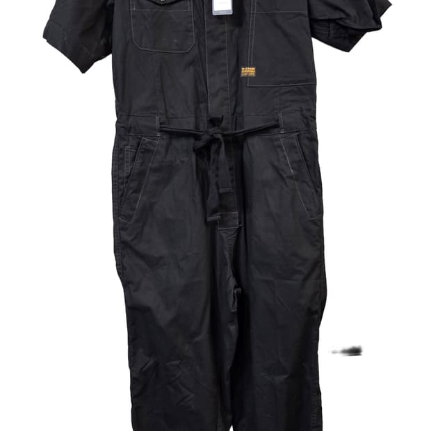 G-STAR RAW 블랙 반팔 점프수트(S)