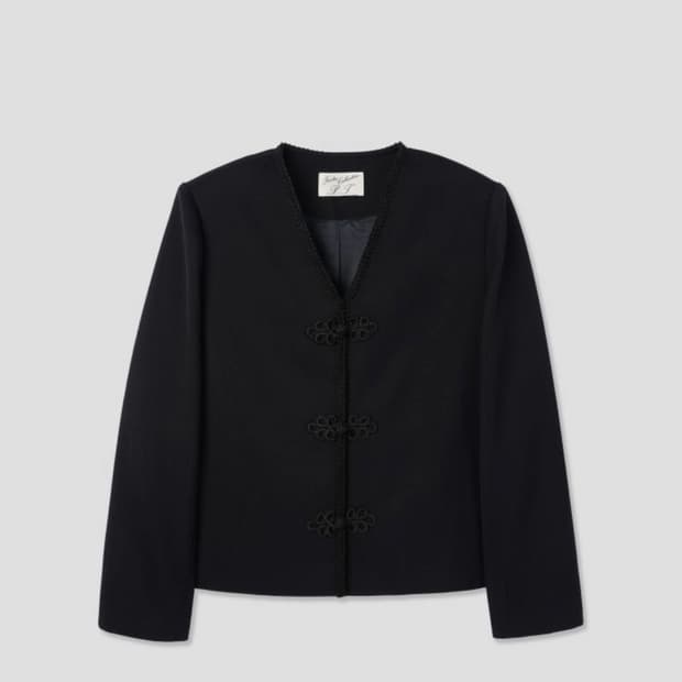partout cloud frog button jacket
