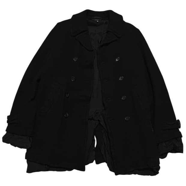 꼼데가르송 블랙 피코트