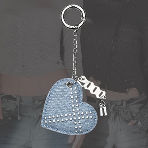 2000아카이브스 DENIM HEART KEYRING