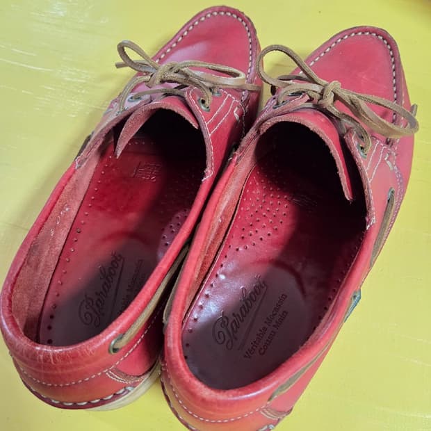 파라부트 바시티 마린 레드 보트슈즈 265