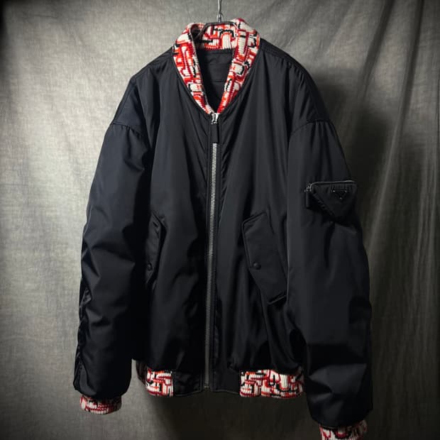 Prada x Raf Simons Re-Nylon Knit Bomber