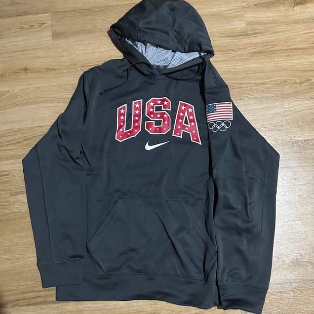 나이키 팀 USA 성조기 후드(그레이) L