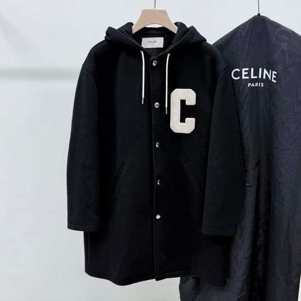 [S+급/52] 셀린느 더블 페이스 울 코트 테디 자켓