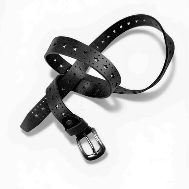 빈티지 스타 펀칭 벨트