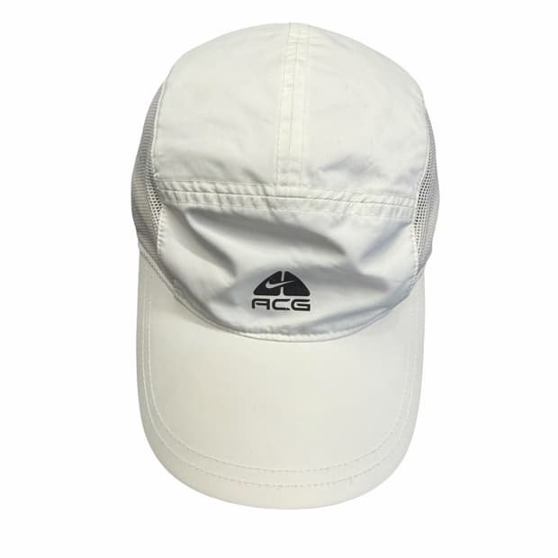 00s Nike ACG 올드스쿨 화이트 나일론 볼캡 OS