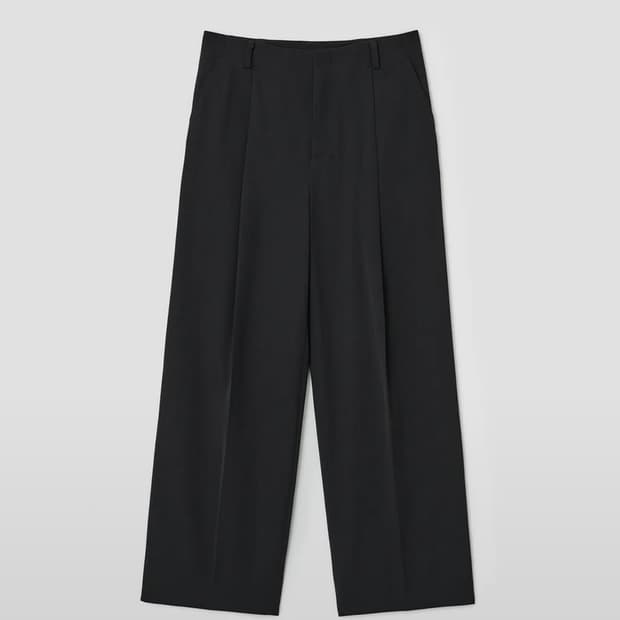 [03(28)] 벨리에 슬레이트 슬랙스 - 블랙