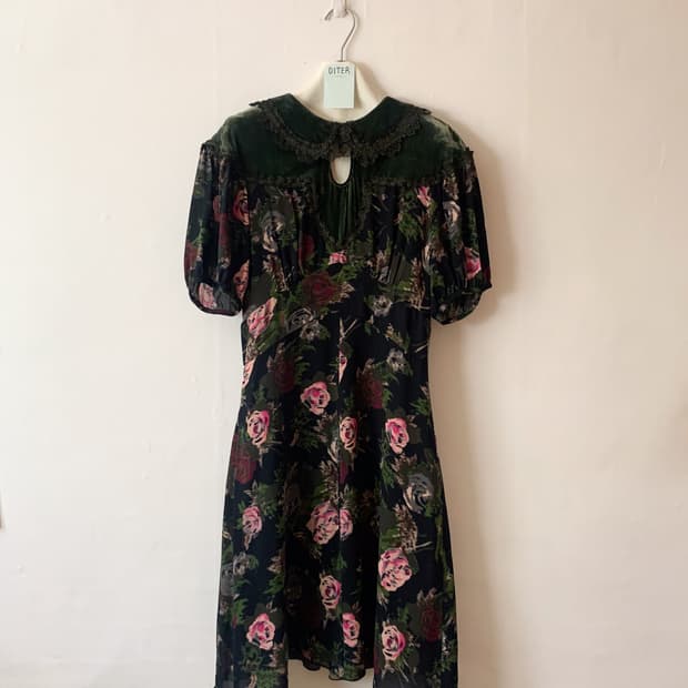 [US4] 안나수이 2017 F/W 플로럴 실크 드레스