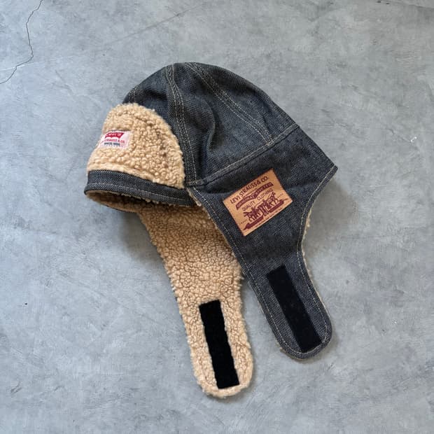 Levi's 리바이스 데님 쉐르파 트래퍼 햇