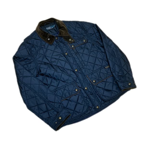 (드라이클리닝완)폴로 랄프로렌 네이비 퀄팅자켓