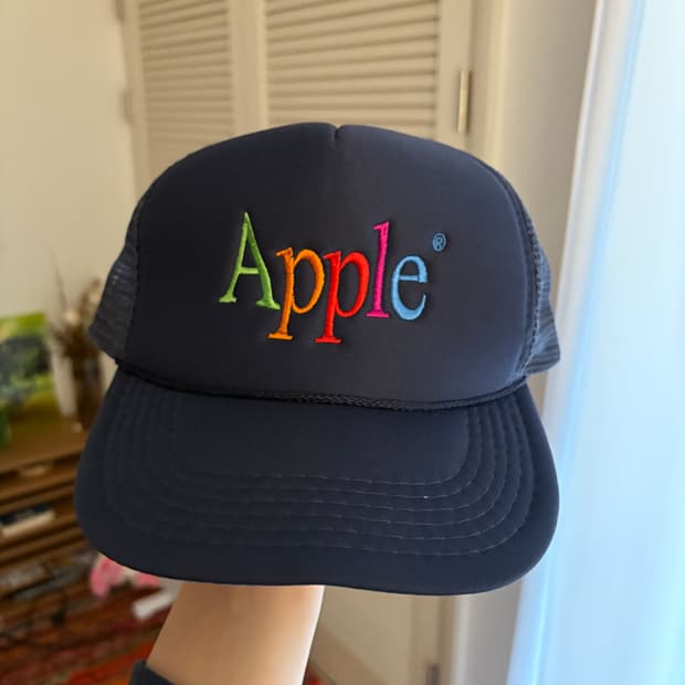 Vintage 90s apple cap trucker 빈티지 애플 모자