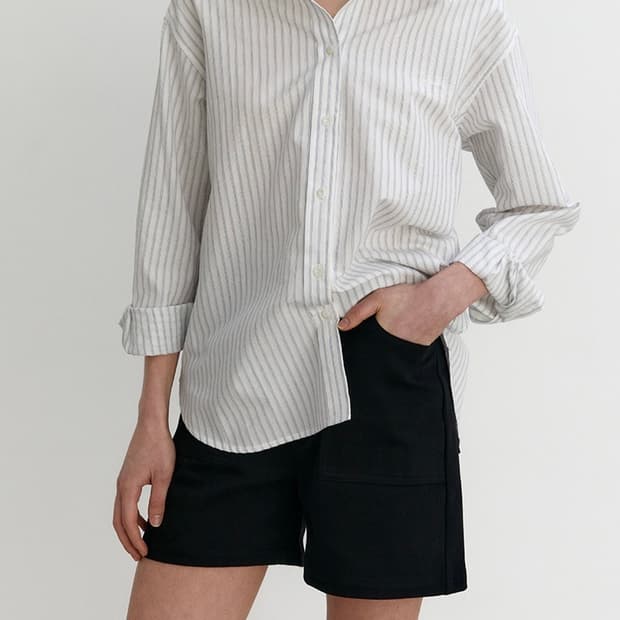브렌다브렌든 outpocket twill shorts
