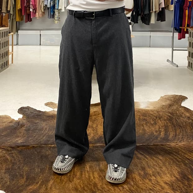 L.L. BEAN wide flannel slacks 엘엘빈 플란넬 팬츠