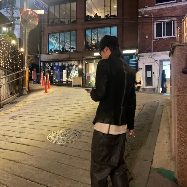 릭오웬스 아카이브 키링 왁스코팅 새깅팬츠