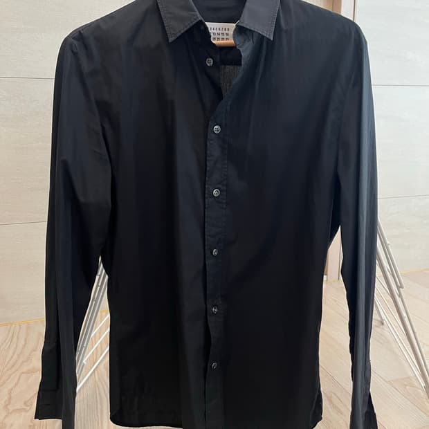 메종 마르지엘라 / 스티치 셔츠 블랙 / 39