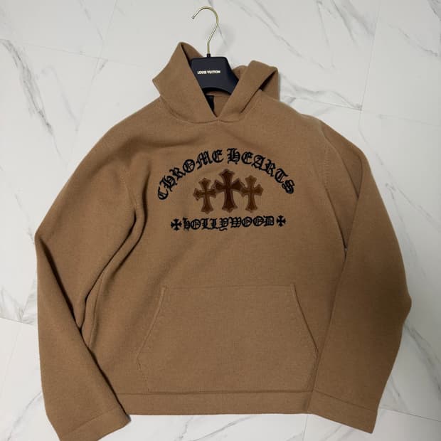 크롬하츠 멀티패치 세메터리 캐시미어 후드티 M