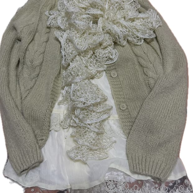 일본 빈티지 모리 머플러 니트