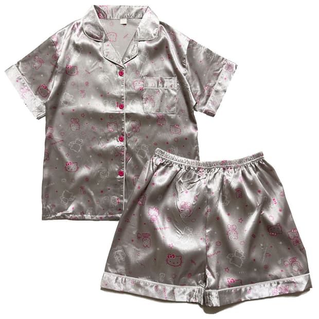 새상품 실크 상하의 홈웨어 잠옷 세트