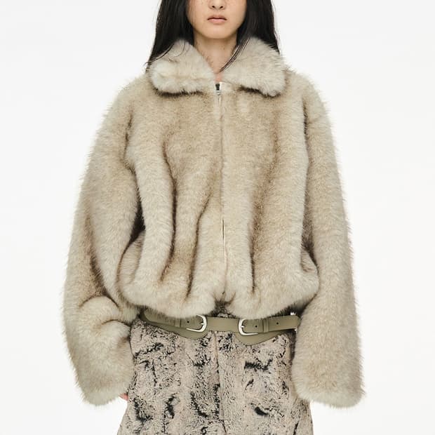cerric brushed fur jacket