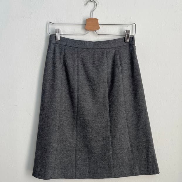 멜란지 그레이 울스커트