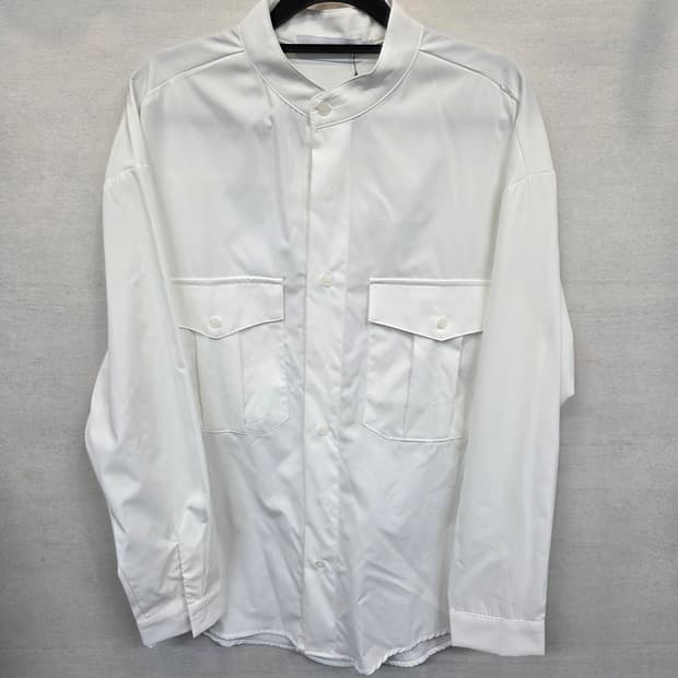 수아레 노카라 차이나 셔츠 긴팔 화이트 m 루즈핏