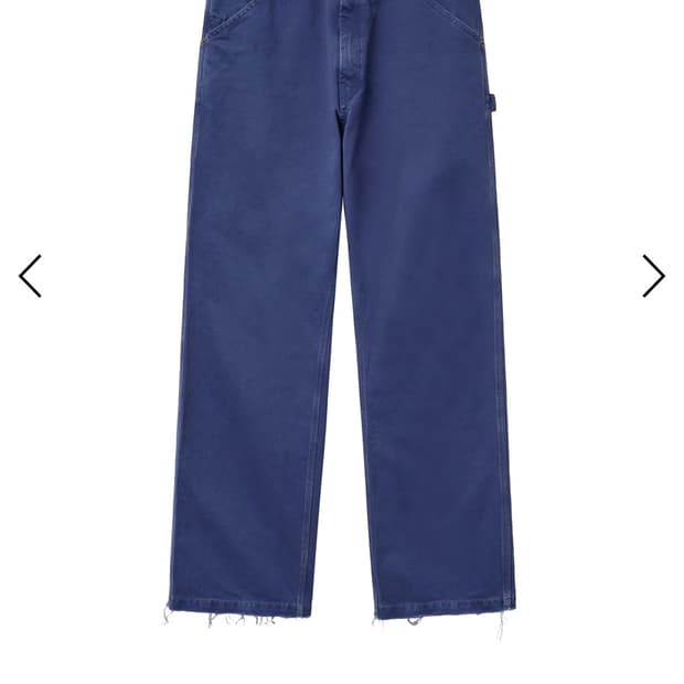 A.ta CUT OFF CARPENTER PANTS (BLUE)