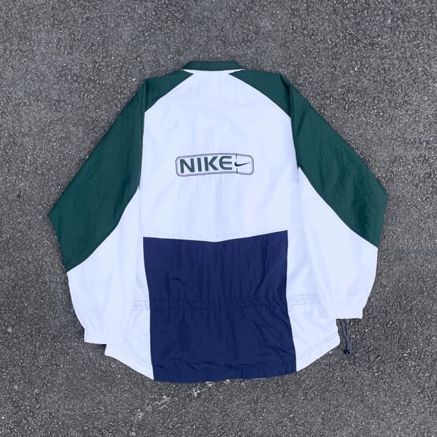 90s 나이키 대대장 빅로고 자수 올드스쿨 트랙자켓 바람막이 XXL