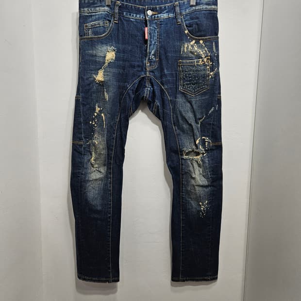 디스퀘어드2 워싱 데님팬츠 50