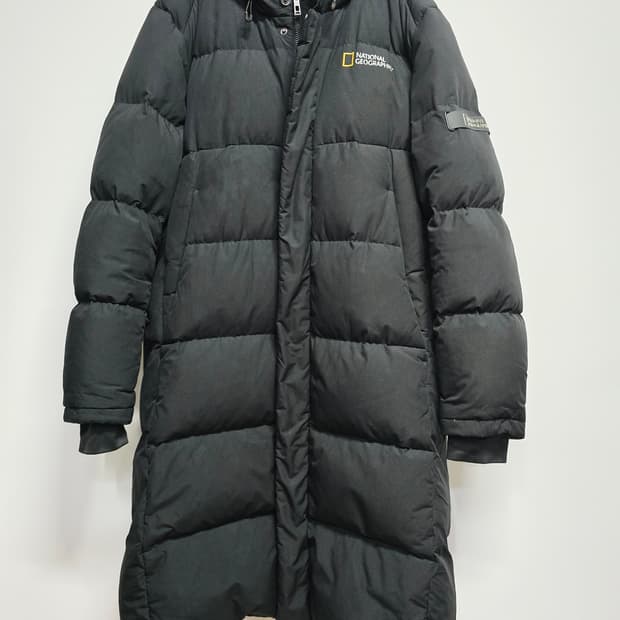 내셔널지오그래픽 구스롱패딩 블랙