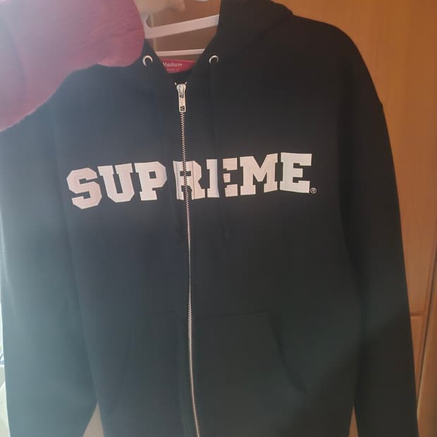 슈프림 컬리지에이트 후드집업 M