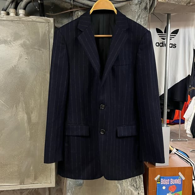 솔리드옴므 스트라이프 울자켓 네이비 46 #csz2160