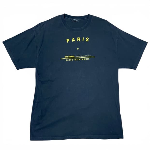 19ss 라프시몬스 파리투어 티셔츠