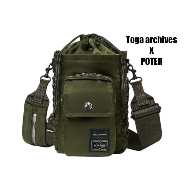 [OS] 토가 아카이브 x 포터 숄더백 카키 25FW