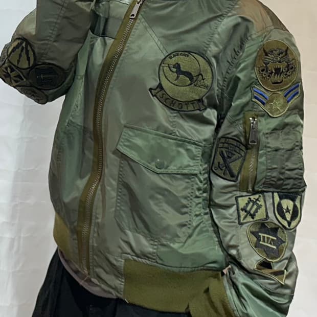 쇼트 미공군 밀리터리 패치워크 ma-1 항공 자켓