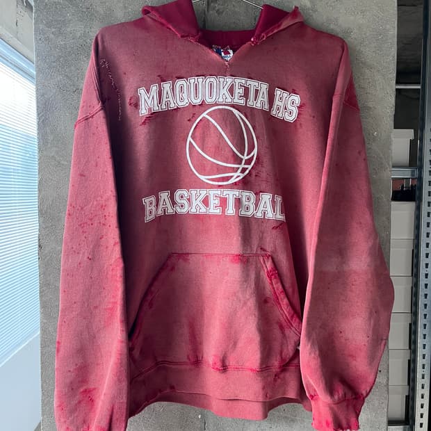 Russell Athletic Custom Distressed Hoodi