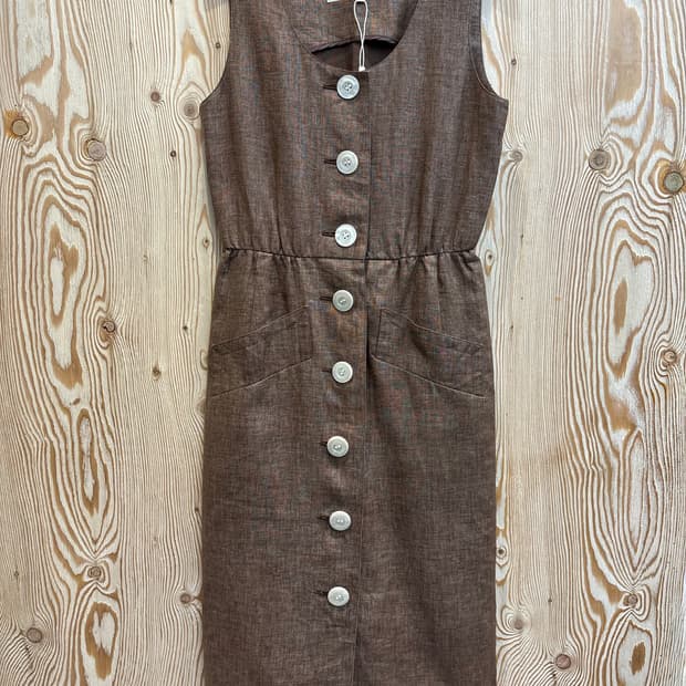 입생로랑 빅버튼 나시원피스