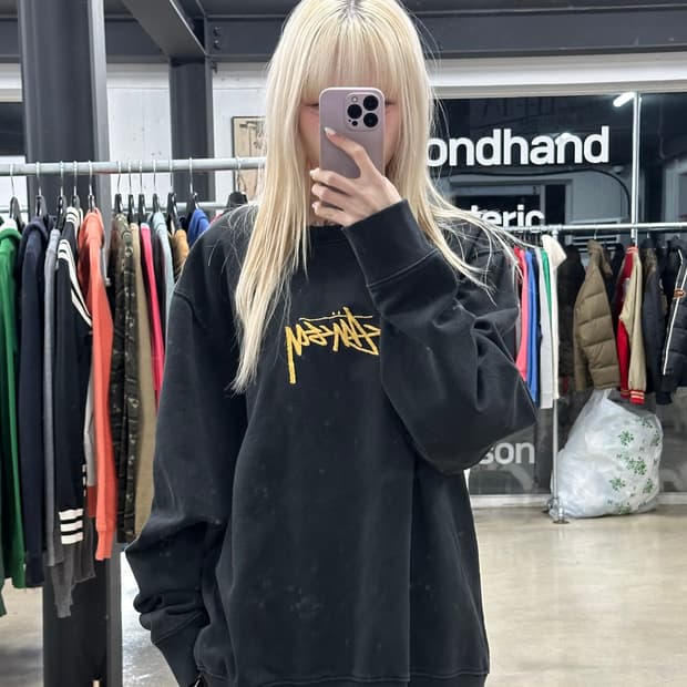 스투시 로고 맨투맨