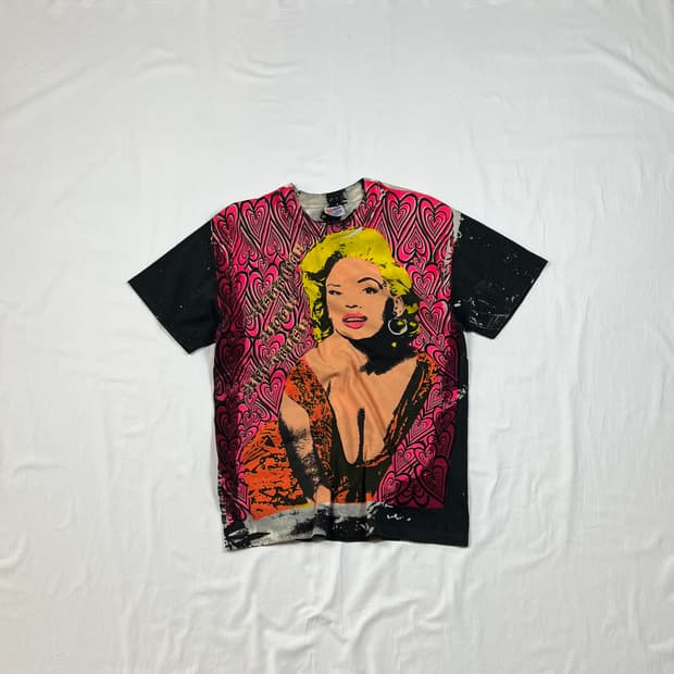 90‘s 마릴린먼로 marilyn monroe 올프린트 반팔티