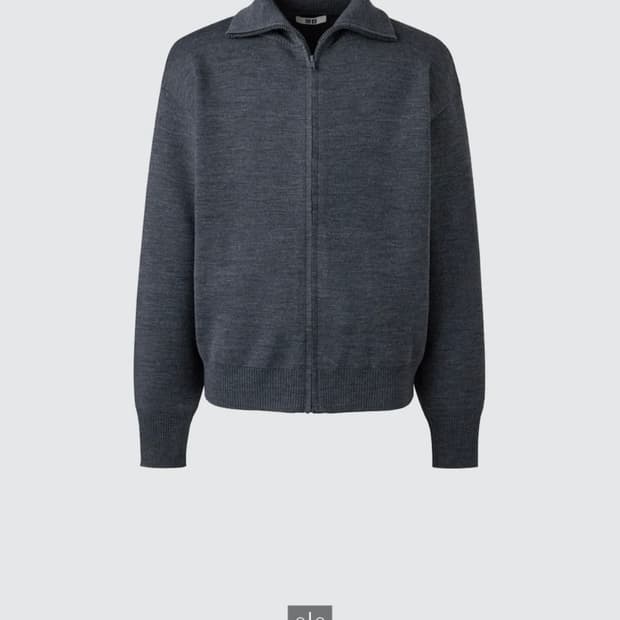 M) 유니클로 더블페이스 집업 재킷