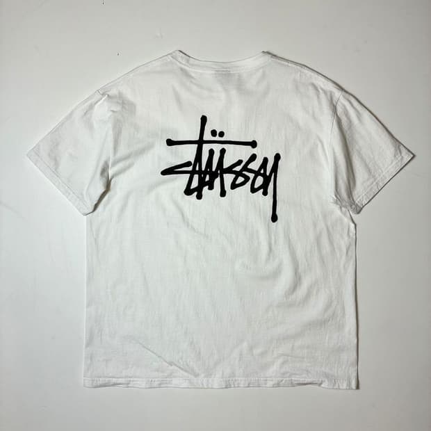 스투시 베이직 로고 코튼 반팔 티셔츠 PN9615