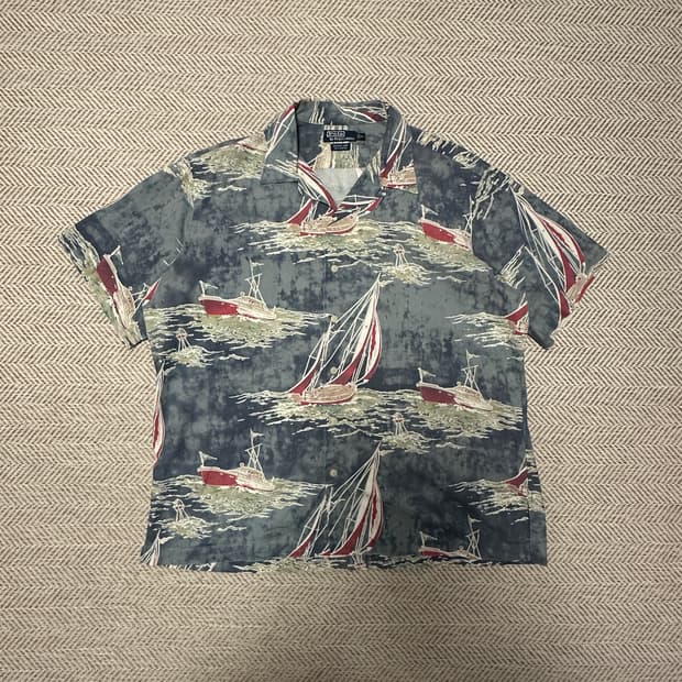 POLO RALPH LAUREN 90s vintage camp shirt