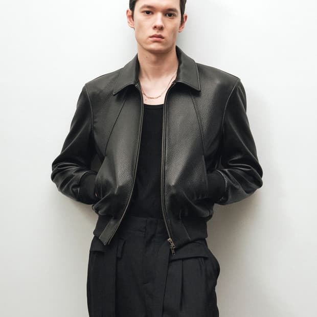 52 노이어 슈렁큰 레더 블루종